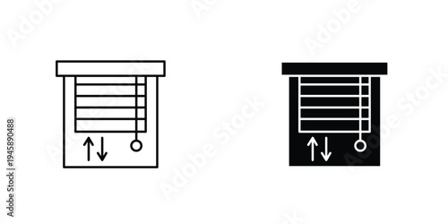 Jalousie icon graphic design vector symbols. Best for Graphics
