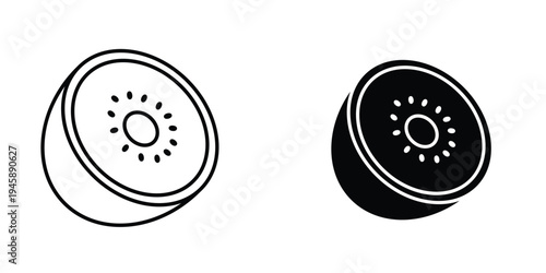 Kiwi icon graphic design vector symbols. Best for Graphics