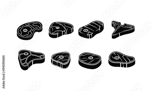 Assorted mechanical components with various shapes and central holes shown in isometric view