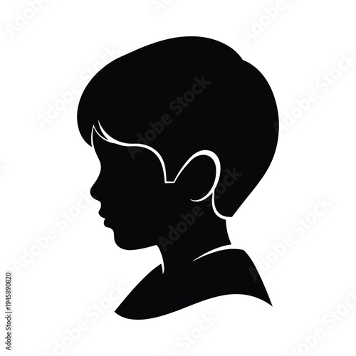 Group of babies and toddlers in different poses and positions silhouette set vector illustration collection.