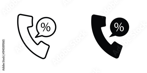 Loan call icon graphic design vector symbols. Best for Graphics