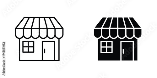 Local store icon graphic design vector symbols. Best for Graphics