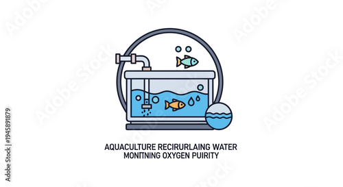Fish in a water tank system.