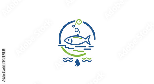 Fish Swimming in Water Environment.