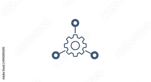 Gear connected to circles technology.