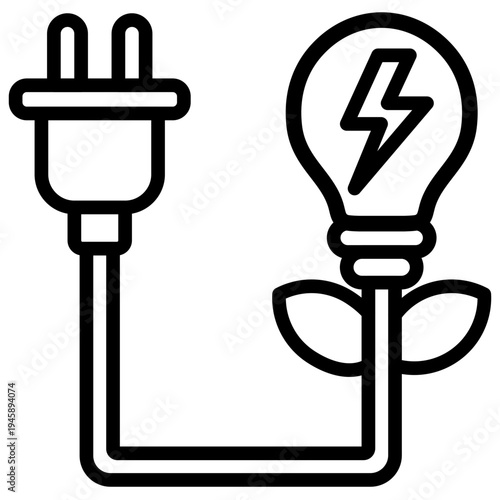 Biomass Energyn line icon