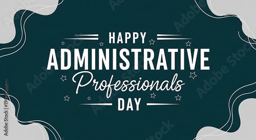 Administrative professionals day celebration greeting card