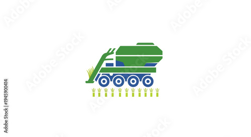 Green Tractor Sprayer Farm Equipment.