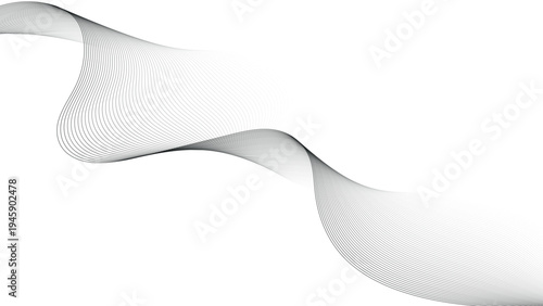 Abstract background of modern tech gradient waves. Abstract vector wavy lines flowing smooth curve. texture for header poster banner backdrop design