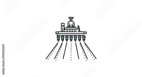 Irrigation system water sprinkler head.