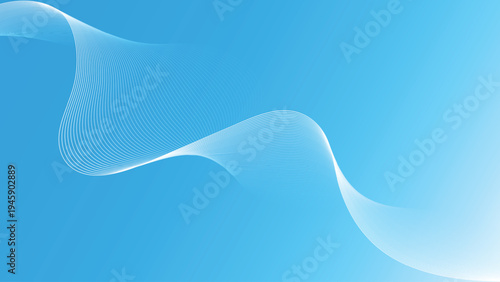 Abstract background of modern tech gradient waves. Abstract vector wavy lines flowing smooth curve. texture for header poster banner backdrop design