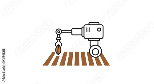 Industrial robotic arm machine.