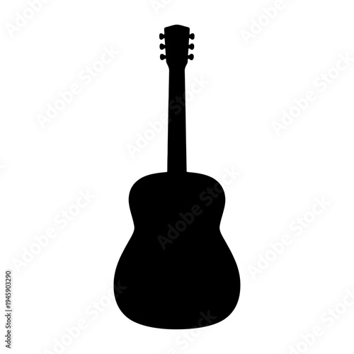 Classical acoustic and electric guitars with wooden strings isolated on white background as musical instruments for rock, jazz, and blues music