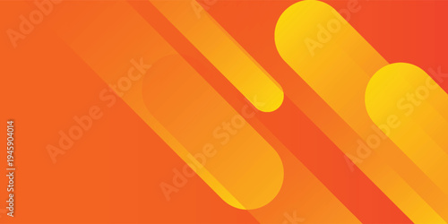 Modern abstract orange banner background. Dynamic shapes composition. vector modern orange digital illustration eps10