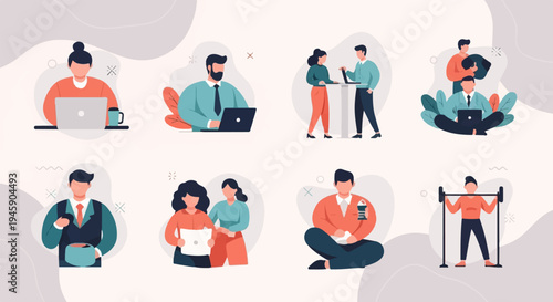 Diverse individuals engaged in various professional and personal activities (1)