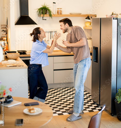 Couple shares a fun moment ...