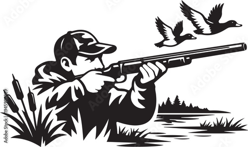 DUCK HUNTER SVG, Duck Hunter Clipart, Duck hunter cut files, Duck hunter svg files for Cricut