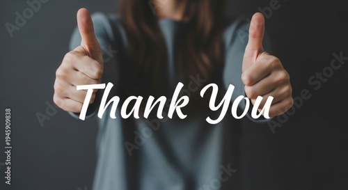 A person expressing gratitude with a gesture