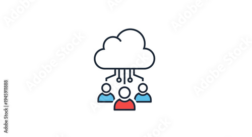 People under rain cloud thinking.