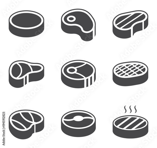 Collection of Isometric Steak