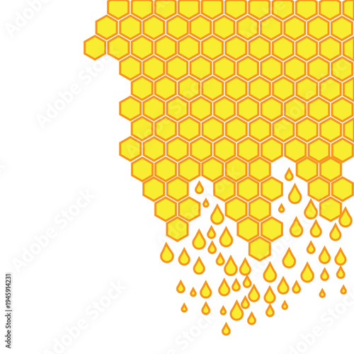 abstract background with honeycombs