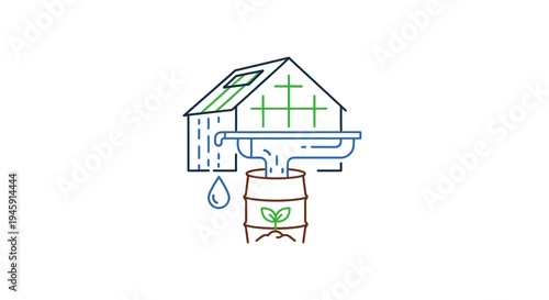 Rainwater Harvesting System Barrel House.
