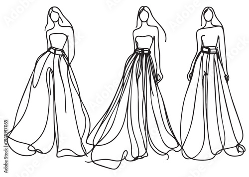 Fashion illustration. Girl in pants. Sketch