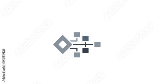 Simple flowchart diagram symbol design.