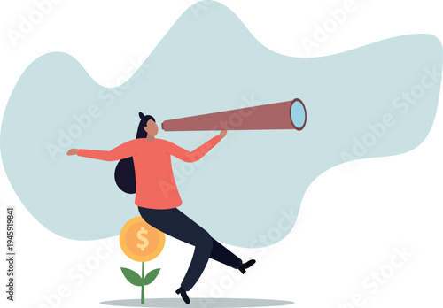 Investment or saving growth, growing wealth, financial and banking forecast, earning profit or grow income or mutual fund return .human life and situation.