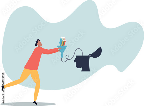 Read book fast to learning new lesson, education or studying, inspiration or easy learning, literature or intelligence information,business concept.human life and situation.