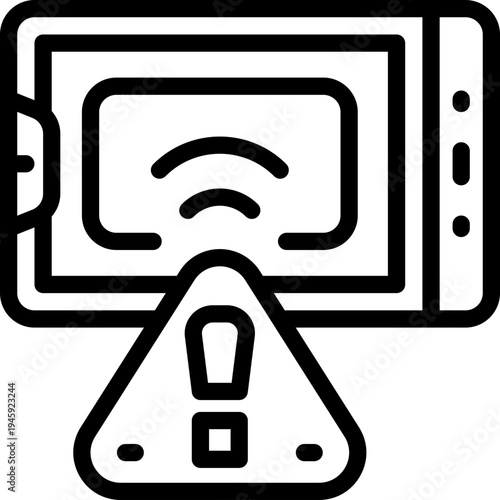 problem line icon. Clean and minimalist vector icon for websites, mobile apps, presentations, and logos. Fully scalable and customizable for any project.