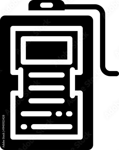 id card glyph icon. Strong and solid vector icon for websites, mobile interfaces, presentations, and visual branding. High quality and easy to edit.