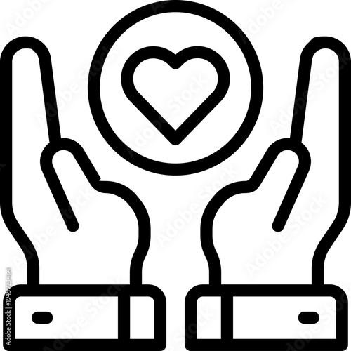 support line icon. Clean and minimalist vector icon for websites, mobile apps, presentations, and logos. Fully scalable and customizable for any project.