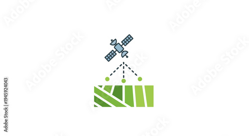 Satellite Communicates with Solar Panels.