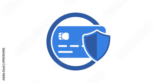 Secure credit card with shield protection.