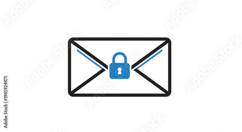Free Download Secure email with lock icon. - GFXLoad