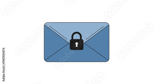 Secure email with locked padlock icon.