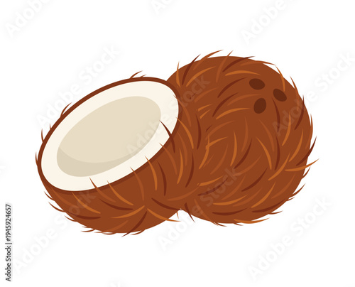 Minimalist Organic Coconut Hero Design for Sustainable Beauty and Tropical Wellness