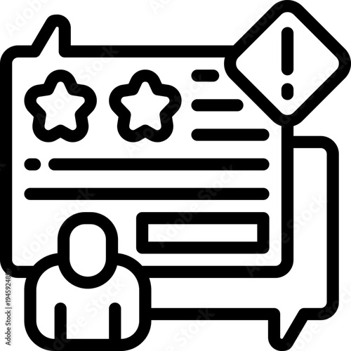 complaint glyph icon. Strong and solid vector icon for websites, mobile interfaces, presentations, and visual branding. High quality and easy to edit.