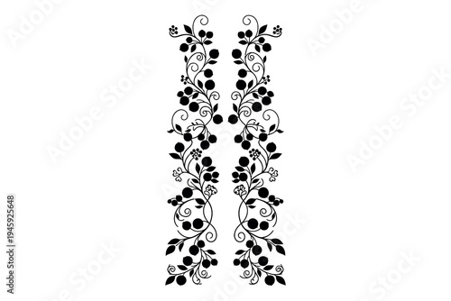 A pair of floral patterned tights or stockings