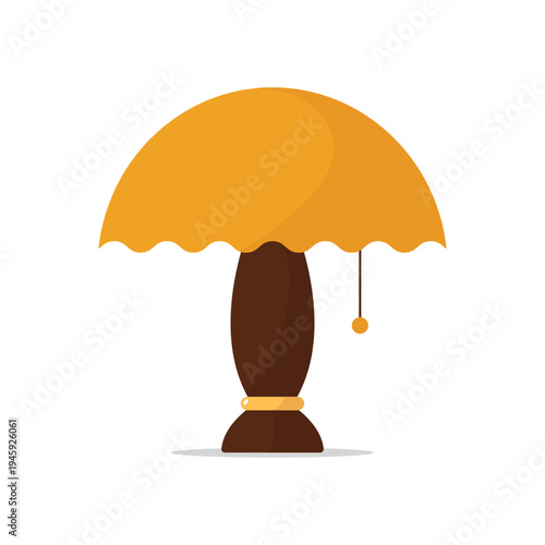 Table lamp icon. Nightlight, lamp. Colored silhouette. Front and side view. Vector simple flat graphic illustration. Isolated object on a white background.