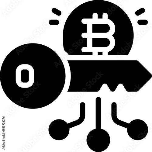 access key glyph icon. Strong and solid vector icon for websites, mobile interfaces, presentations, and visual branding. High quality and easy to edit.