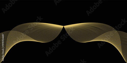 Black and Gold Premium Background. Creative Flyer Premium Luxury Template. Cool Anniversary Card. Grand Celebration Banner for Wedding and Engagement. Premium Thank You Design.