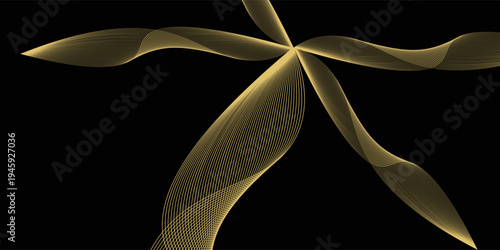 Black and Gold Premium Background. Creative Flyer Premium Luxury Template. Cool Anniversary Card. Grand Celebration Banner for Wedding and Engagement. Premium Thank You Design.