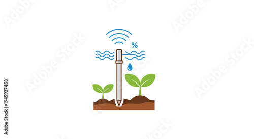 Smart Farming Technology Soil Moisture Sensor.