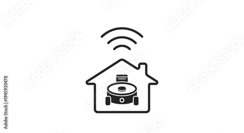 Smart Home Automation Robot Vacuum.