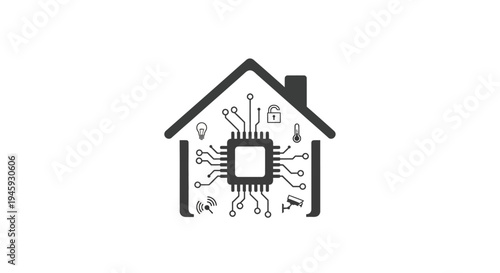 Smart Home Automation Technology Concept.