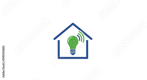 Smart Home Energy Saving Concept.
