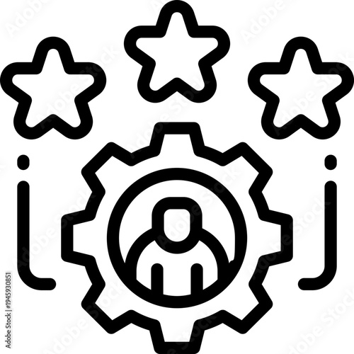 expertise line icon. Clean and minimalist vector icon for websites, mobile apps, presentations, and logos. Fully scalable and customizable for any project.