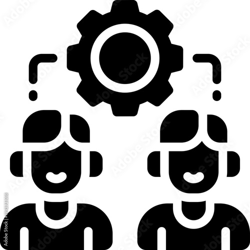 training glyph icon. Strong and solid vector icon for websites, mobile interfaces, presentations, and visual branding. High quality and easy to edit.